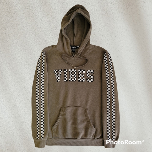 Justify Olive Green Vibes Women's Hoodie - Picture 5 of 9